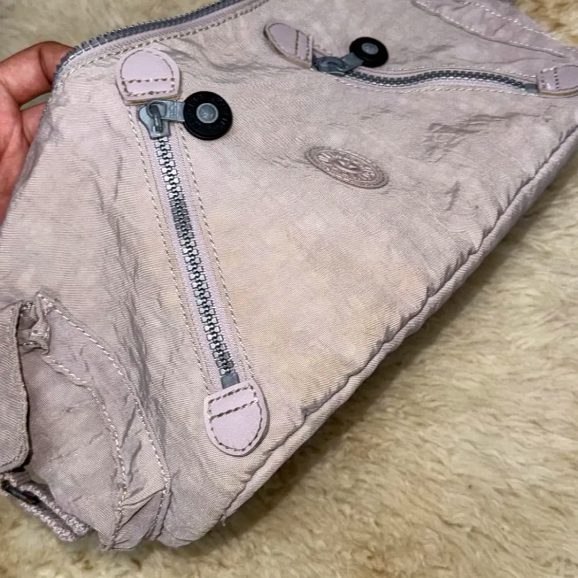 kipling 키플링 나일론 토트 숄더백 상아색 상품이미지8