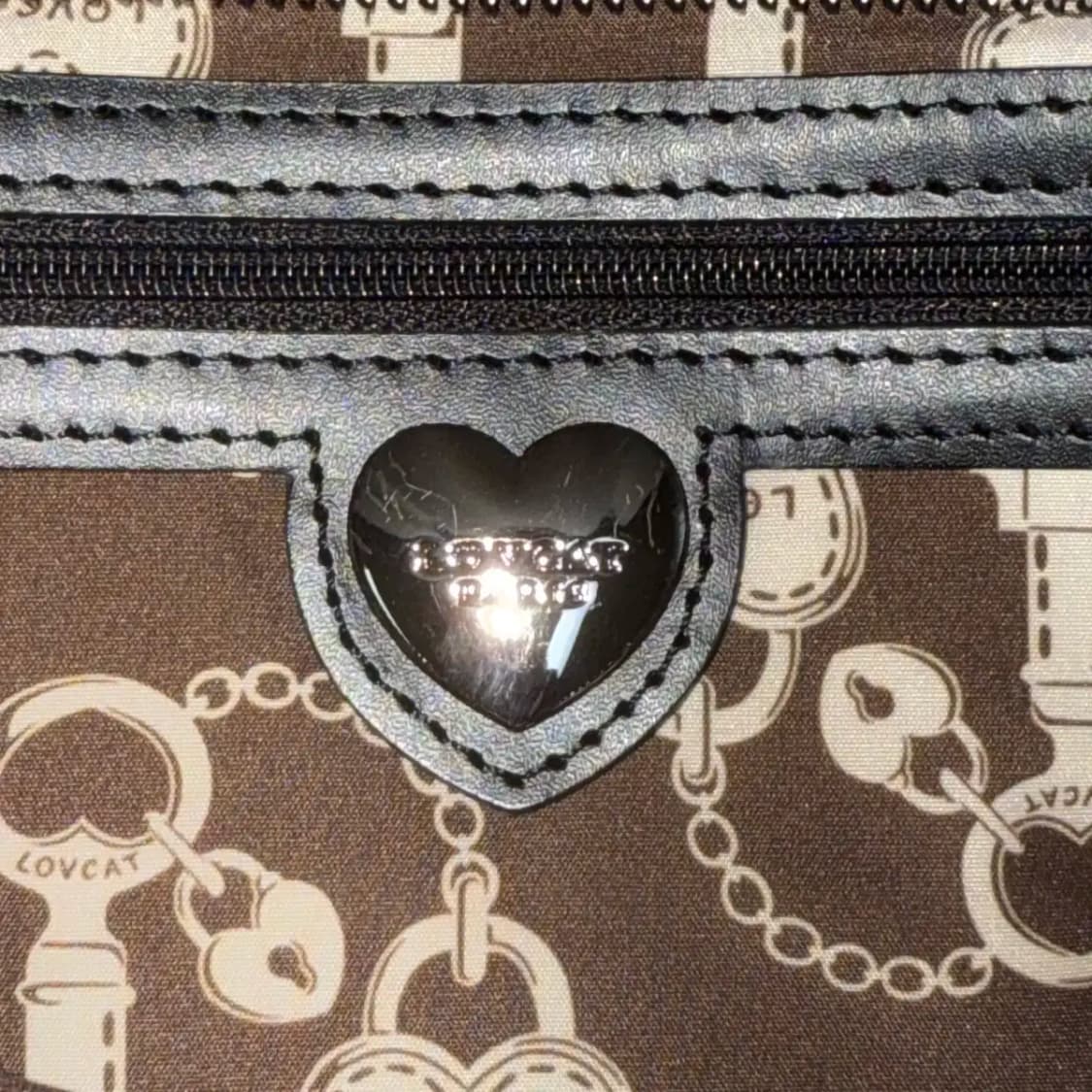 LOVCAT 러브캣 리본 하트 글리터 숄더백 상품이미지5