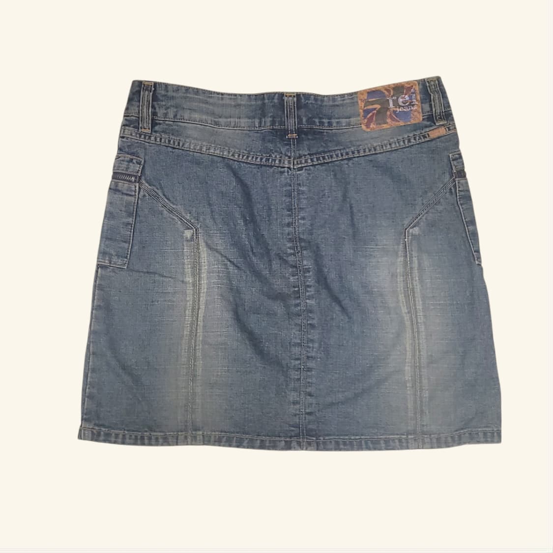 [27] rei jeans 레이스업 포켓 미디 데님 스커트 상품이미지4