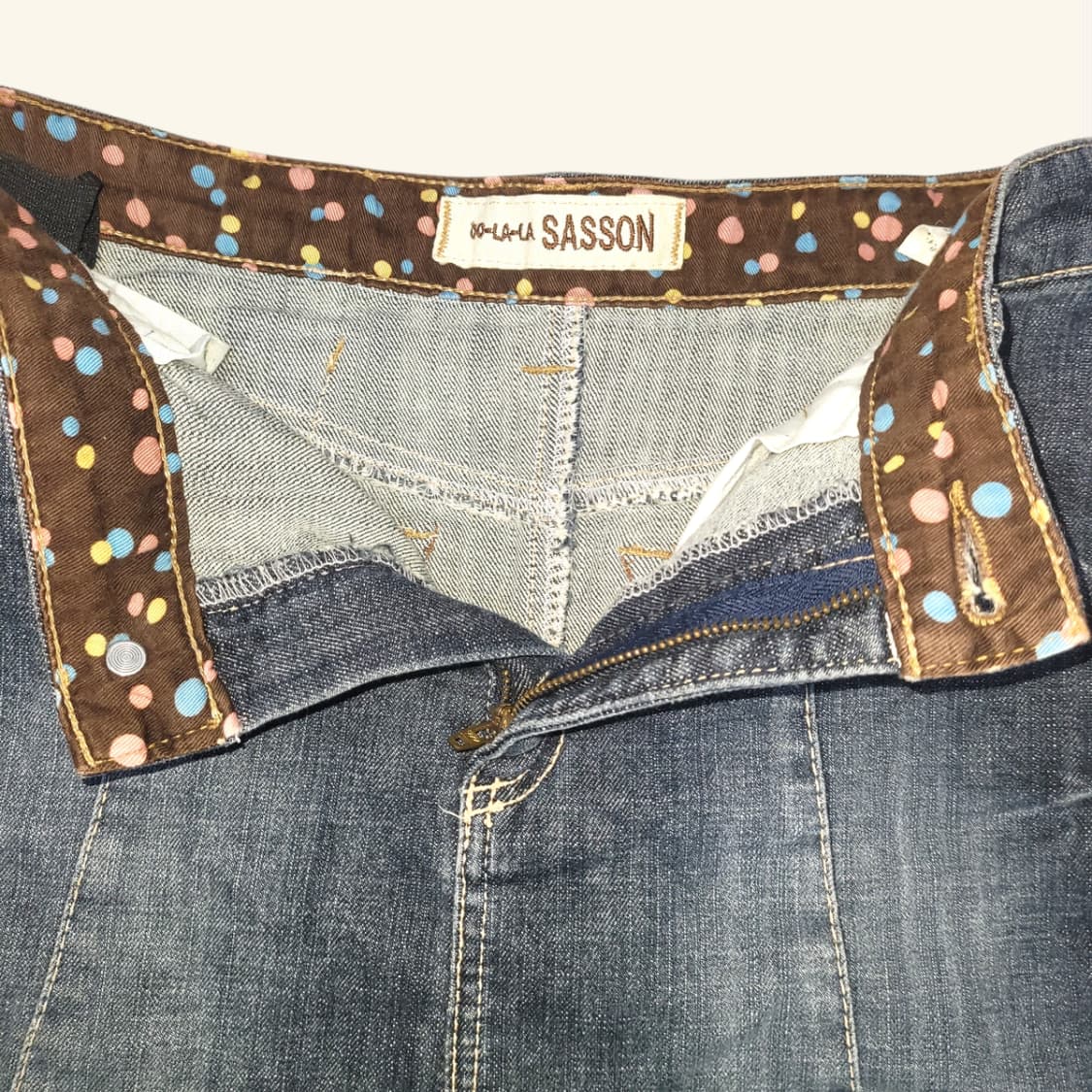 [25] Sasson 플레어 데님 미니 스커트 상품이미지5