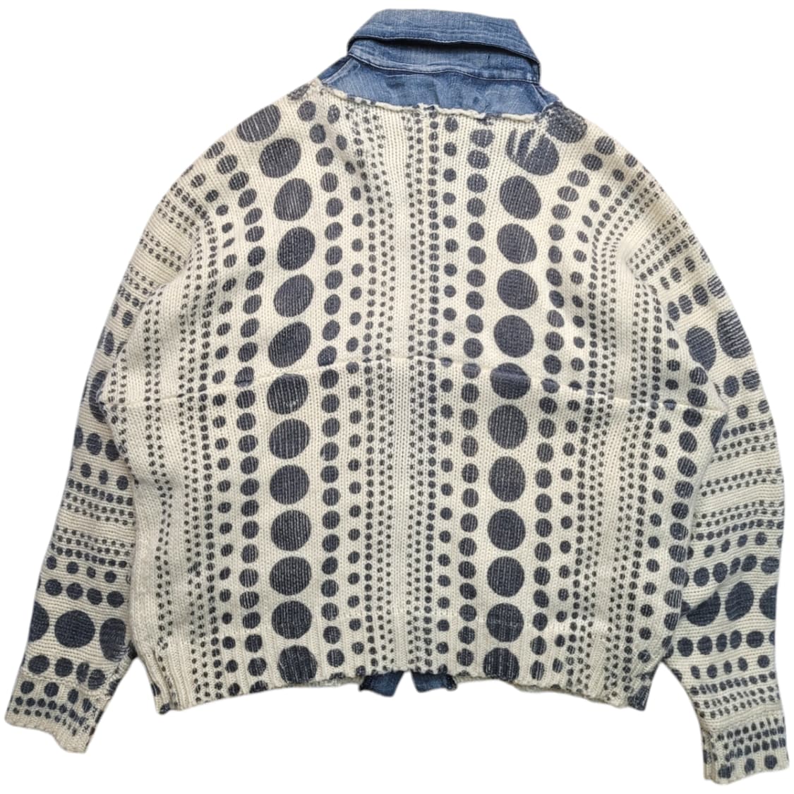 도트 데님 셔츠 가디건 상품이미지5