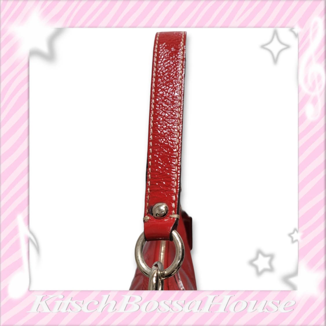 COACH 코치 레드 에나멜 숄더백 상품이미지9