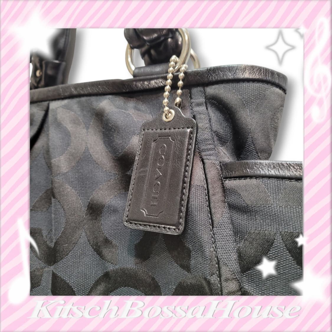 COACH 코치 시그니처 레더 핸들 숄더백 상품이미지2