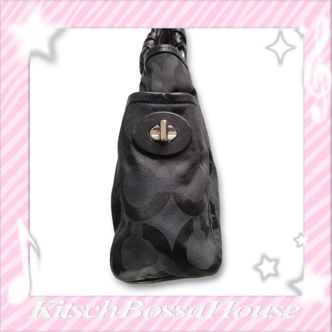 COACH 코치 시그니처 레더 핸들 숄더백 상품이미지5