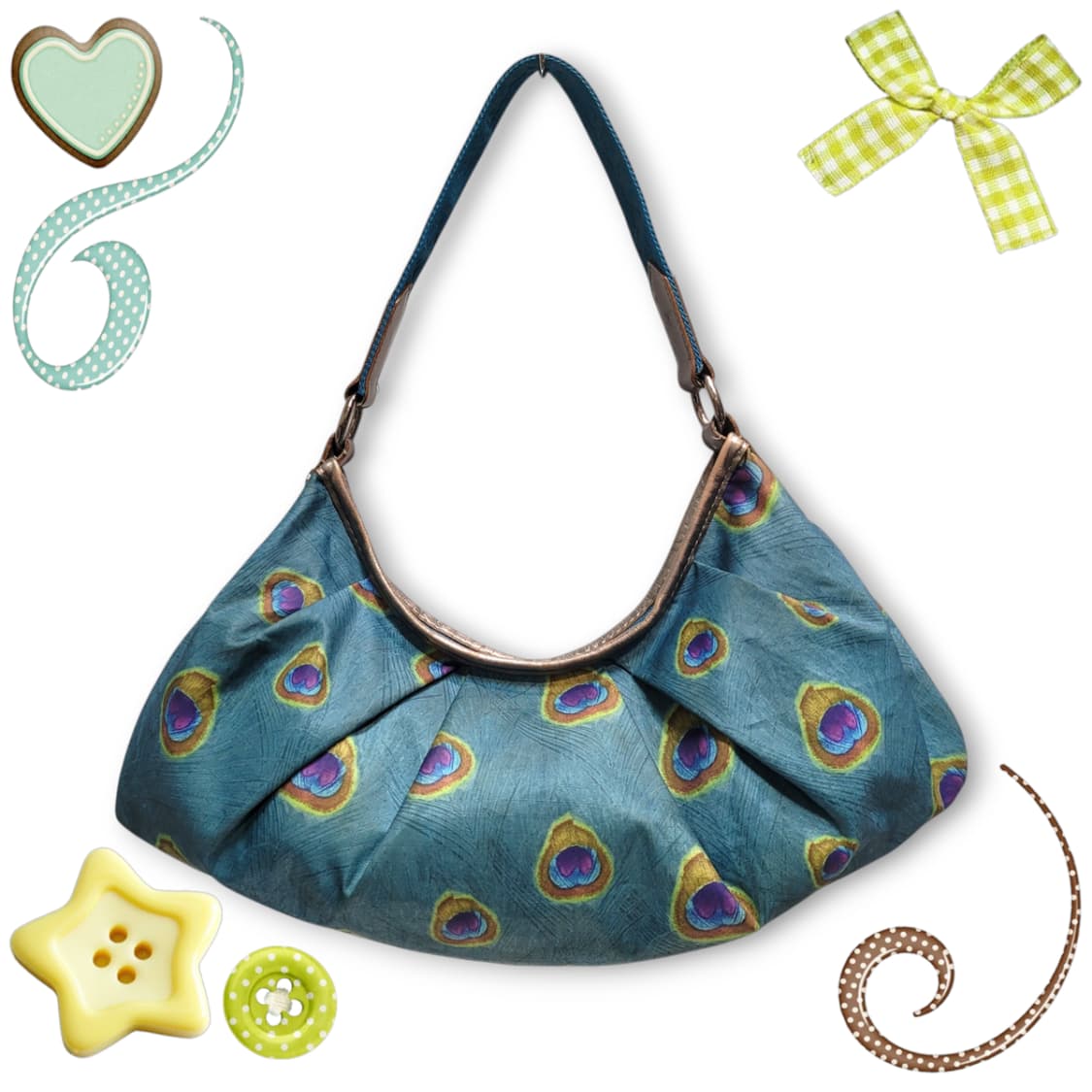 레스포삭 샤인블루라인 숄더백 상품이미지3