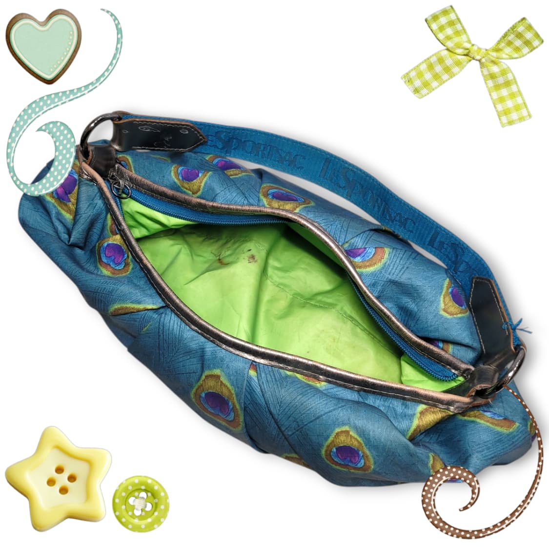 레스포삭 샤인블루라인 숄더백 상품이미지7