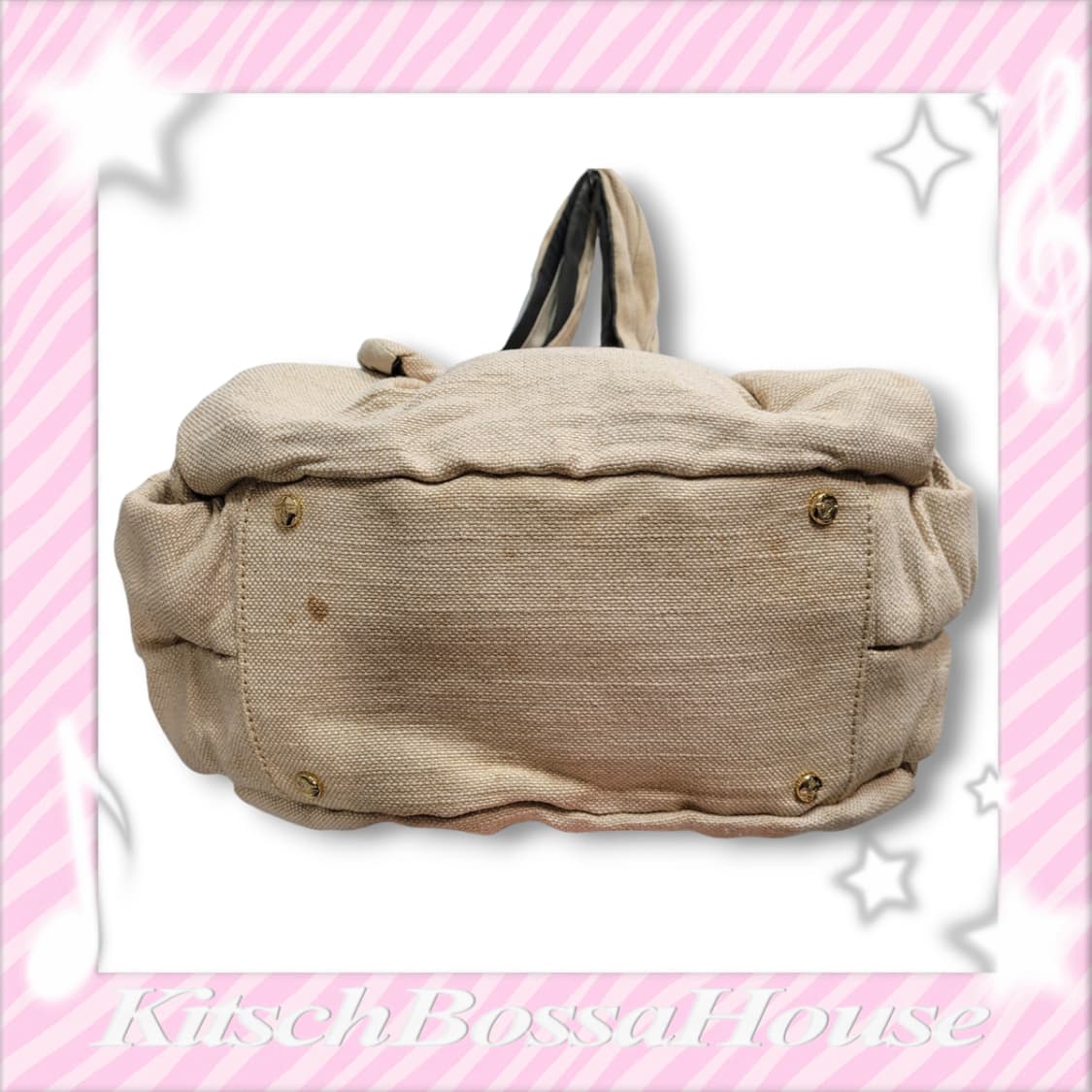 비비안웨스트우드 베티나 베이지 골드 린넨 숄더백 상품이미지6