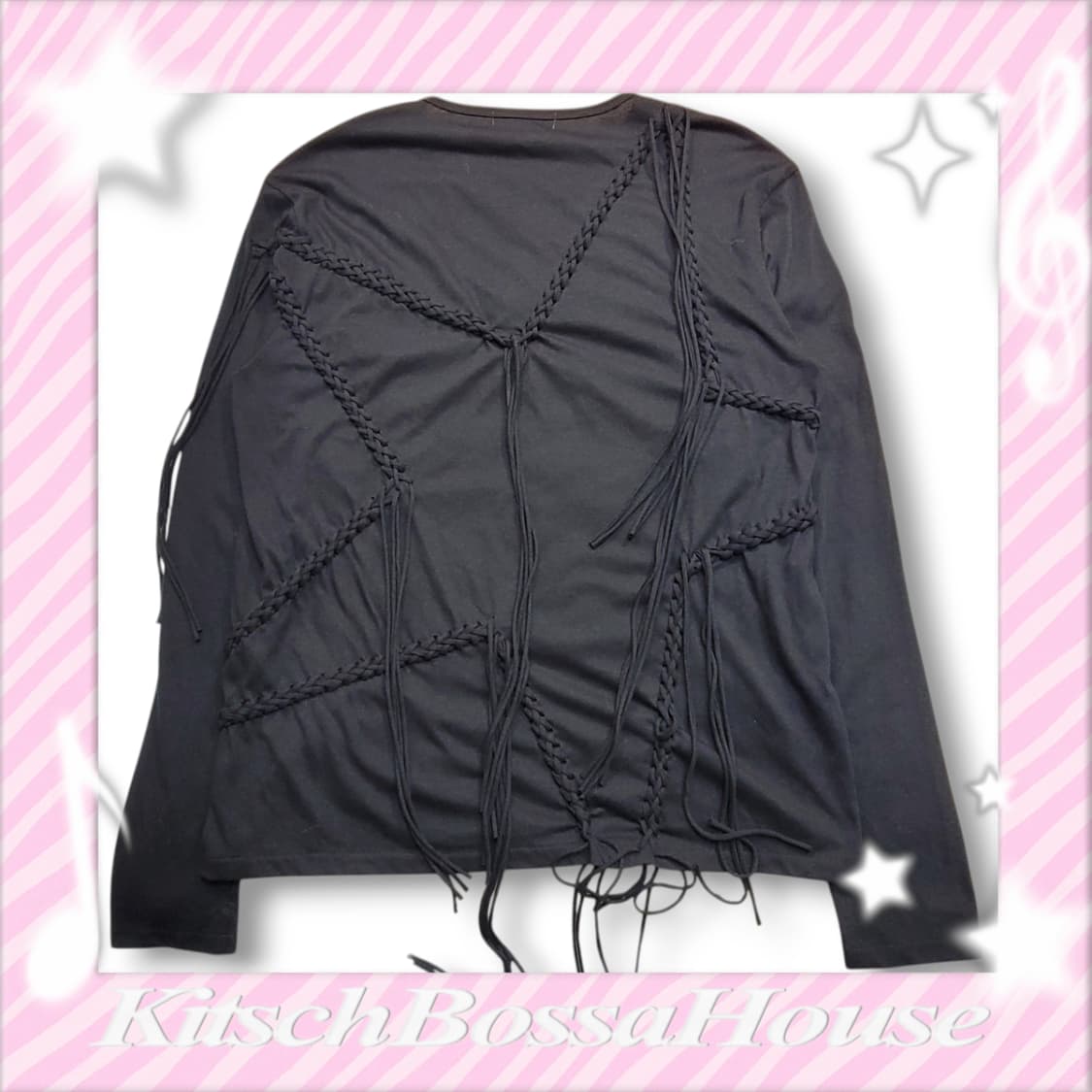 [48] MASU 마수 스타 브레이드 롱 슬리브 티셔츠 상품이미지1