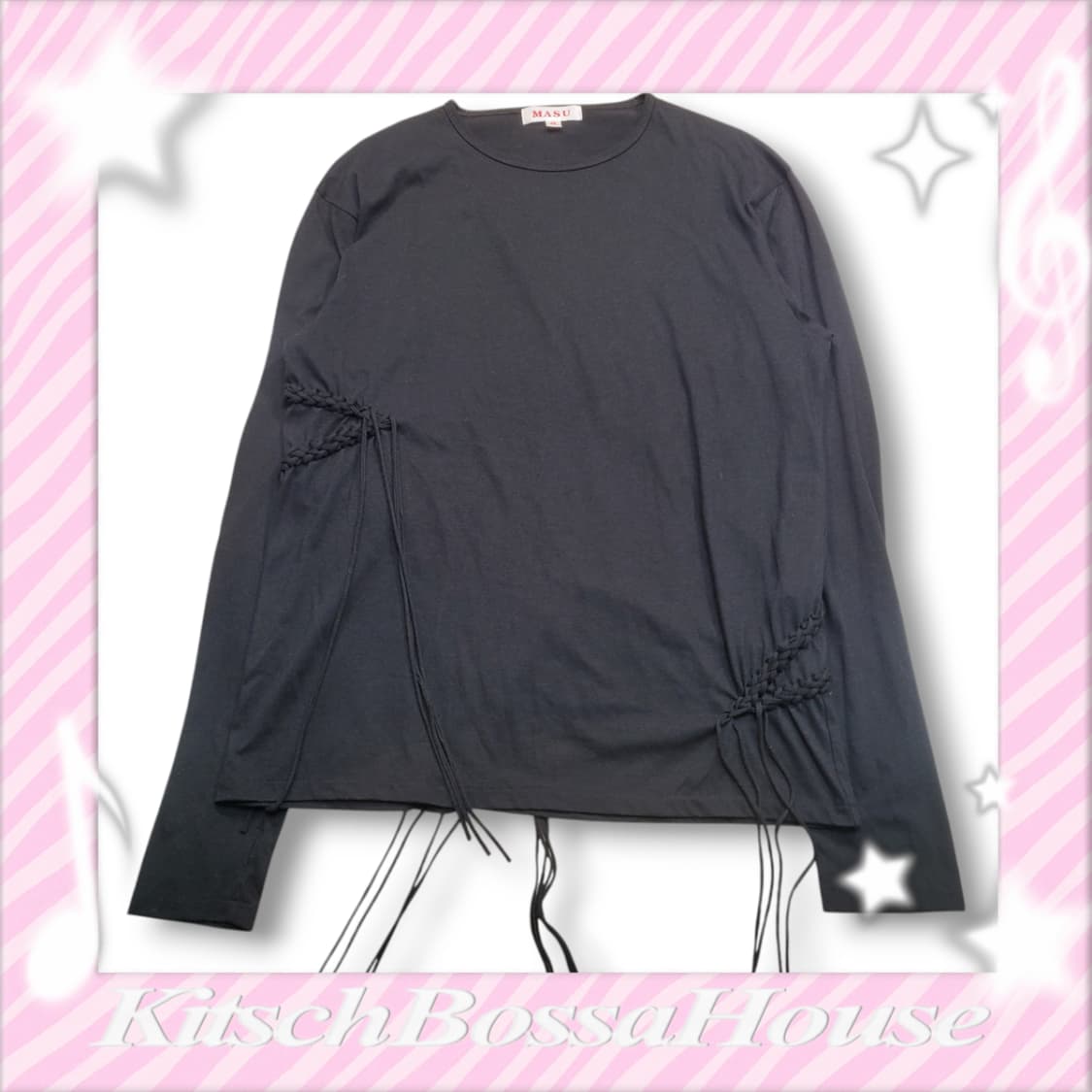 [48] MASU 마수 스타 브레이드 롱 슬리브 티셔츠 상품이미지2