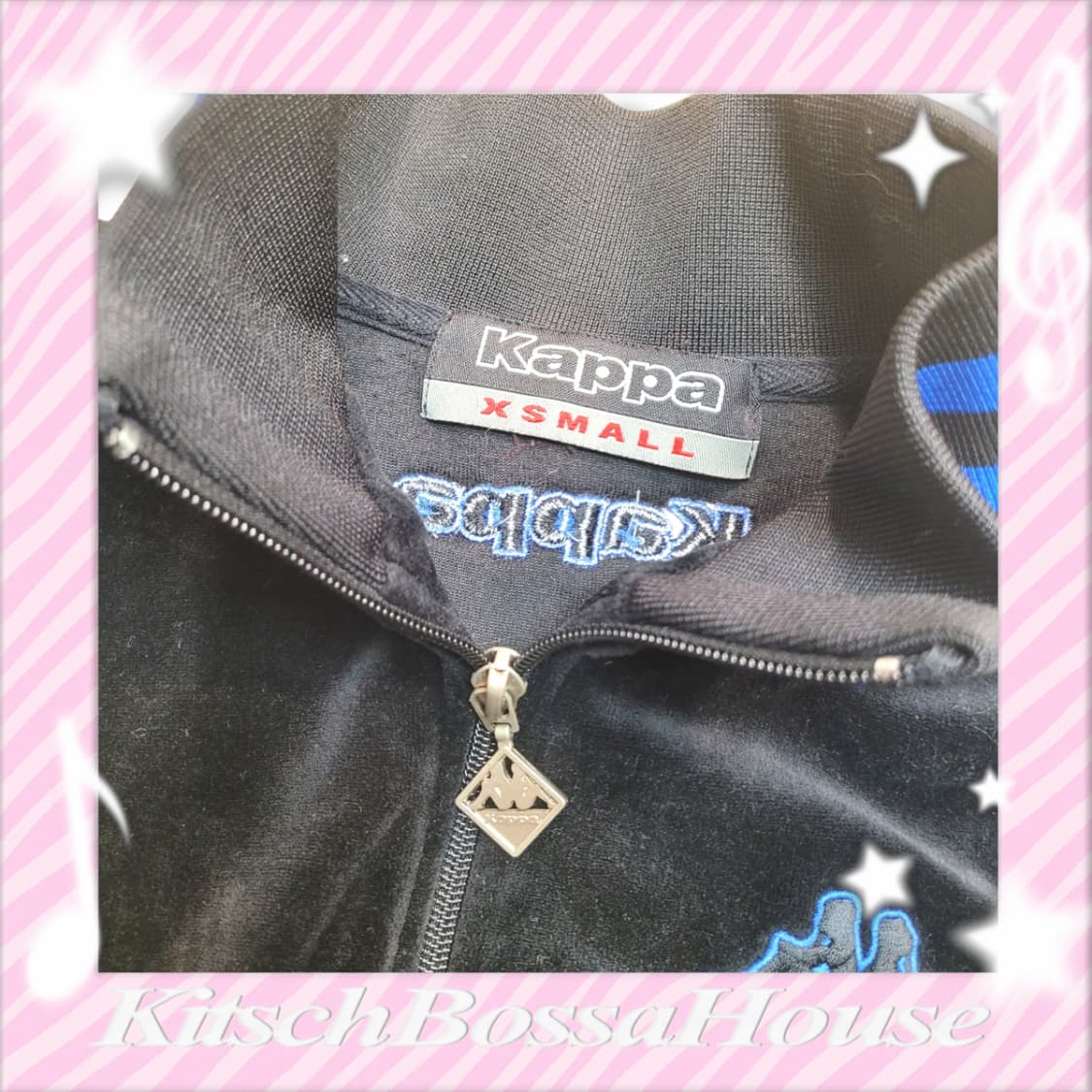 [XS] 00s 카파 블루 벨루어 벨벳 져지 셋업 상품이미지6