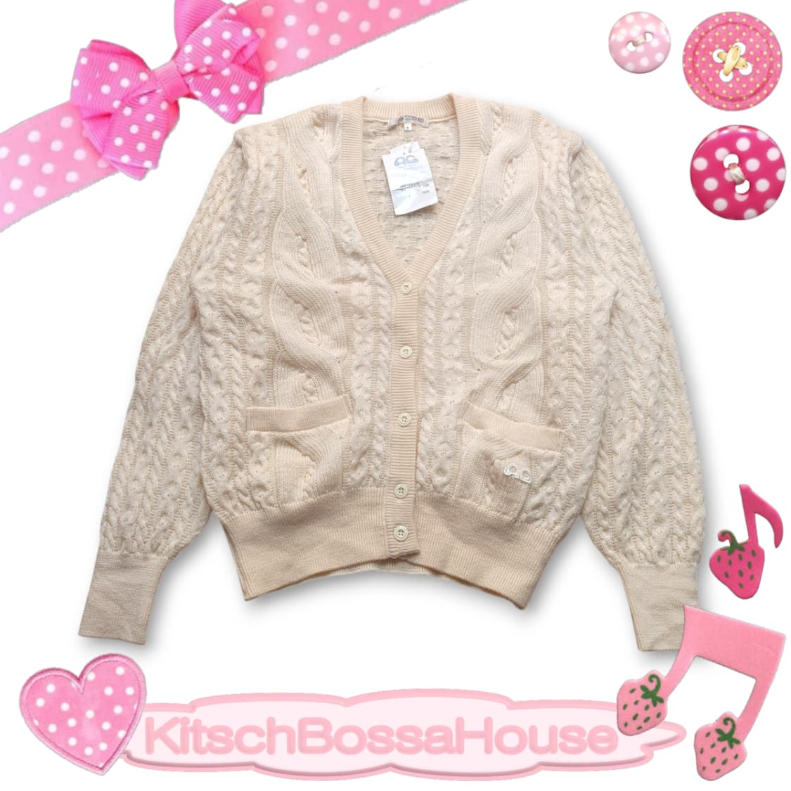 Courreges 꾸레쥬 울 니트 가디건 상품이미지1