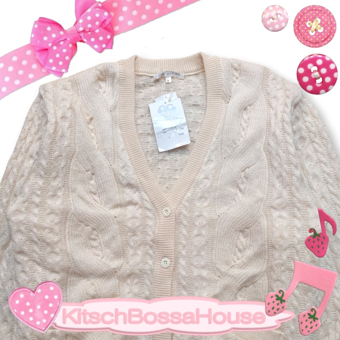 Courreges 꾸레쥬 울 니트 가디건 상품이미지2