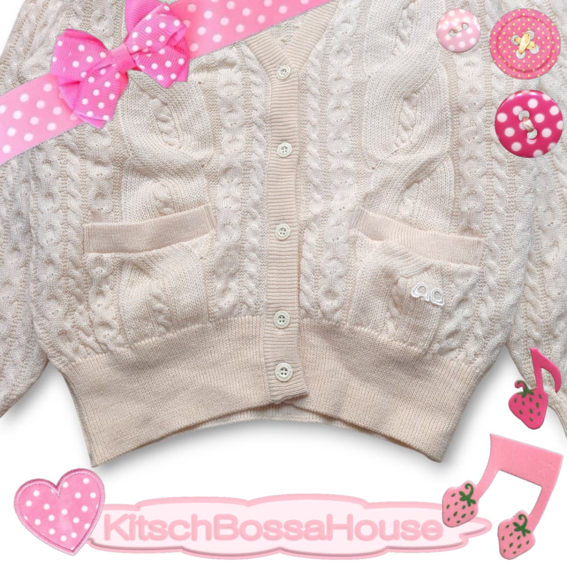 Courreges 꾸레쥬 울 니트 가디건 상품이미지3