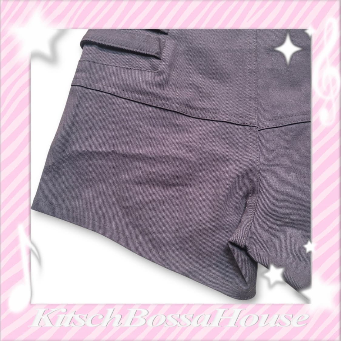 [M] 갸루 버튼 숏 팬츠 브라운 상품이미지5