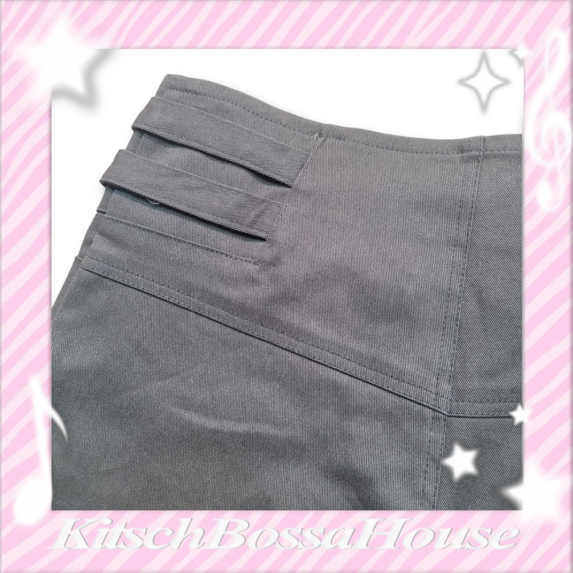 [M] 갸루 버튼 숏팬츠 카키 상품이미지5