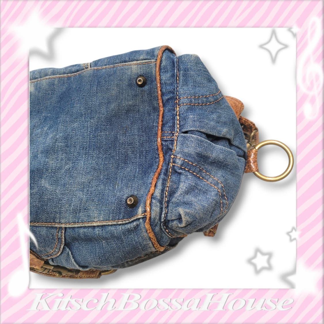 GUESS 게스 90s 빈티지 데님 핸드 숄더백 상품이미지8