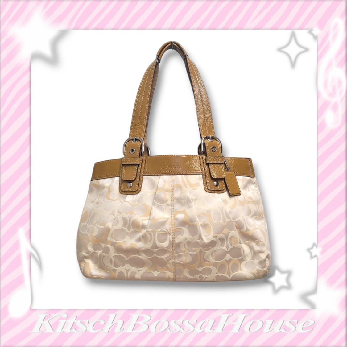 COACH 코치 시그니처 자카드 숄더 핸드백 상품이미지1