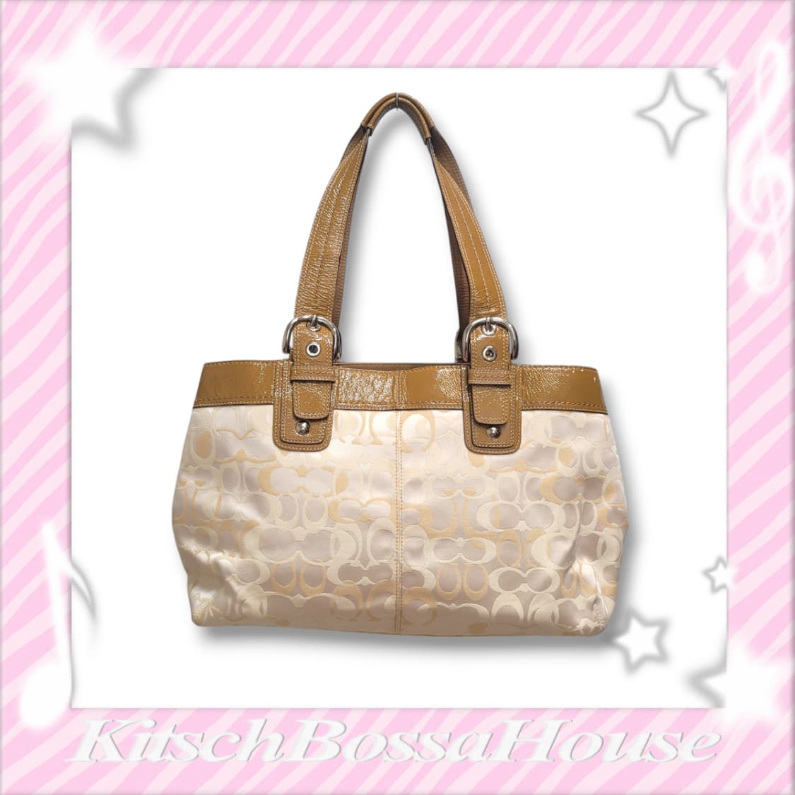 COACH 코치 시그니처 자카드 숄더 핸드백 상품이미지2