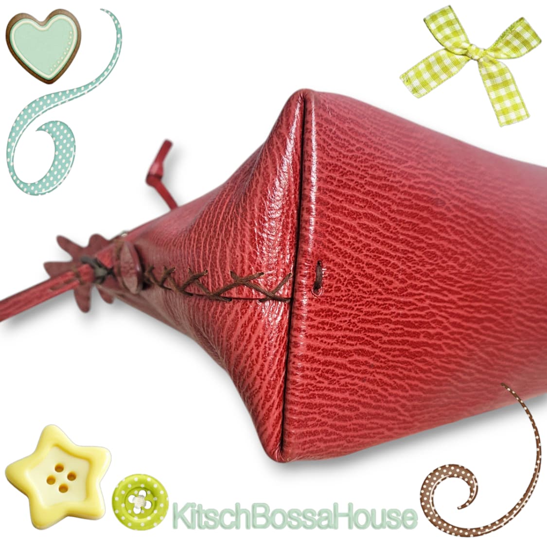 헨리베글린 레드 숄더백 상품이미지6