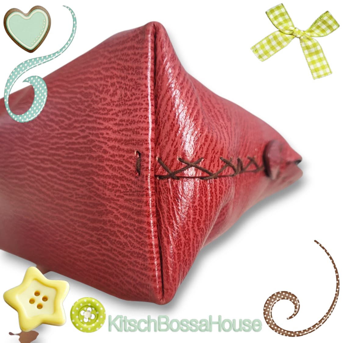 헨리베글린 레드 숄더백 상품이미지7