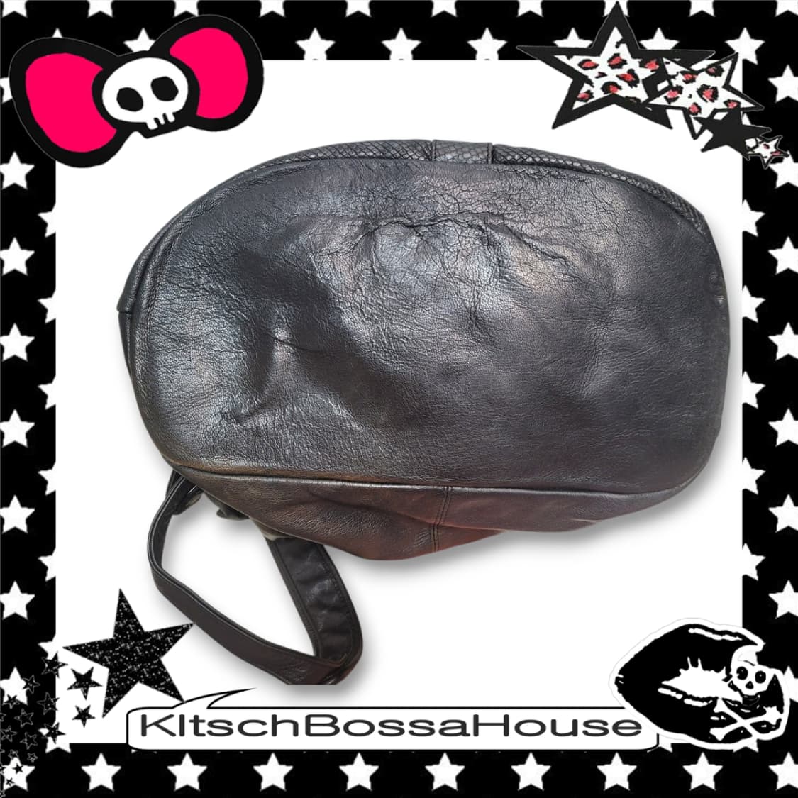 빈티지 가죽 블랙 백팩 상품이미지9