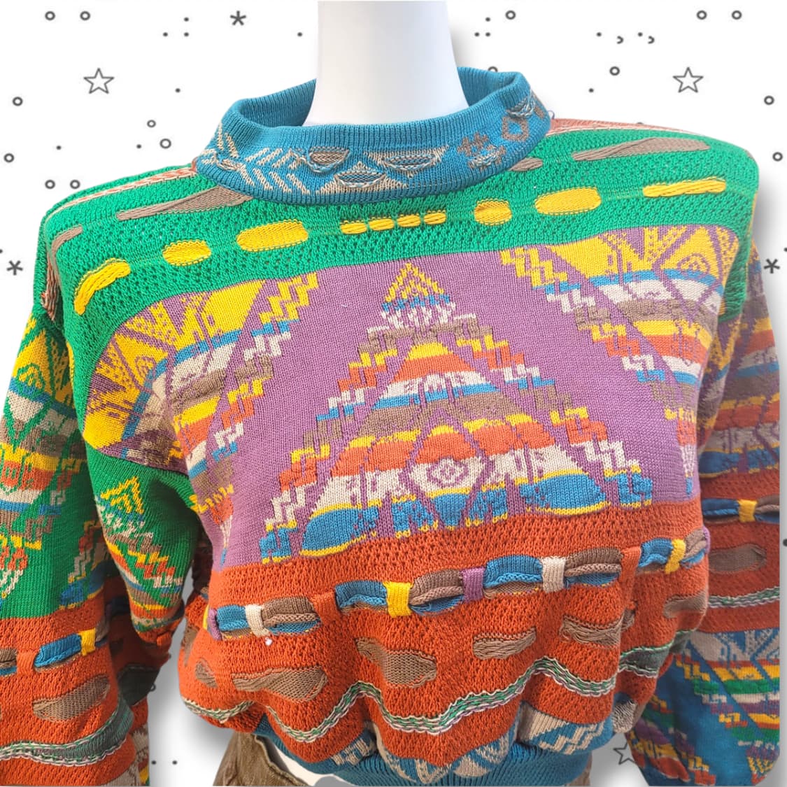 COOGI 쿠지 빈티지 케이블 크롭 니트 스웨터 38 상품이미지2