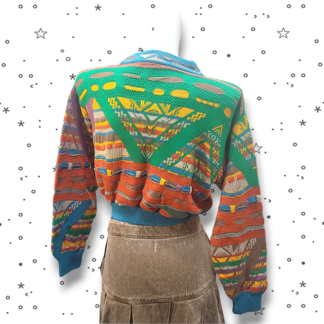 COOGI 쿠지 빈티지 케이블 크롭 니트 스웨터 38 상품이미지5