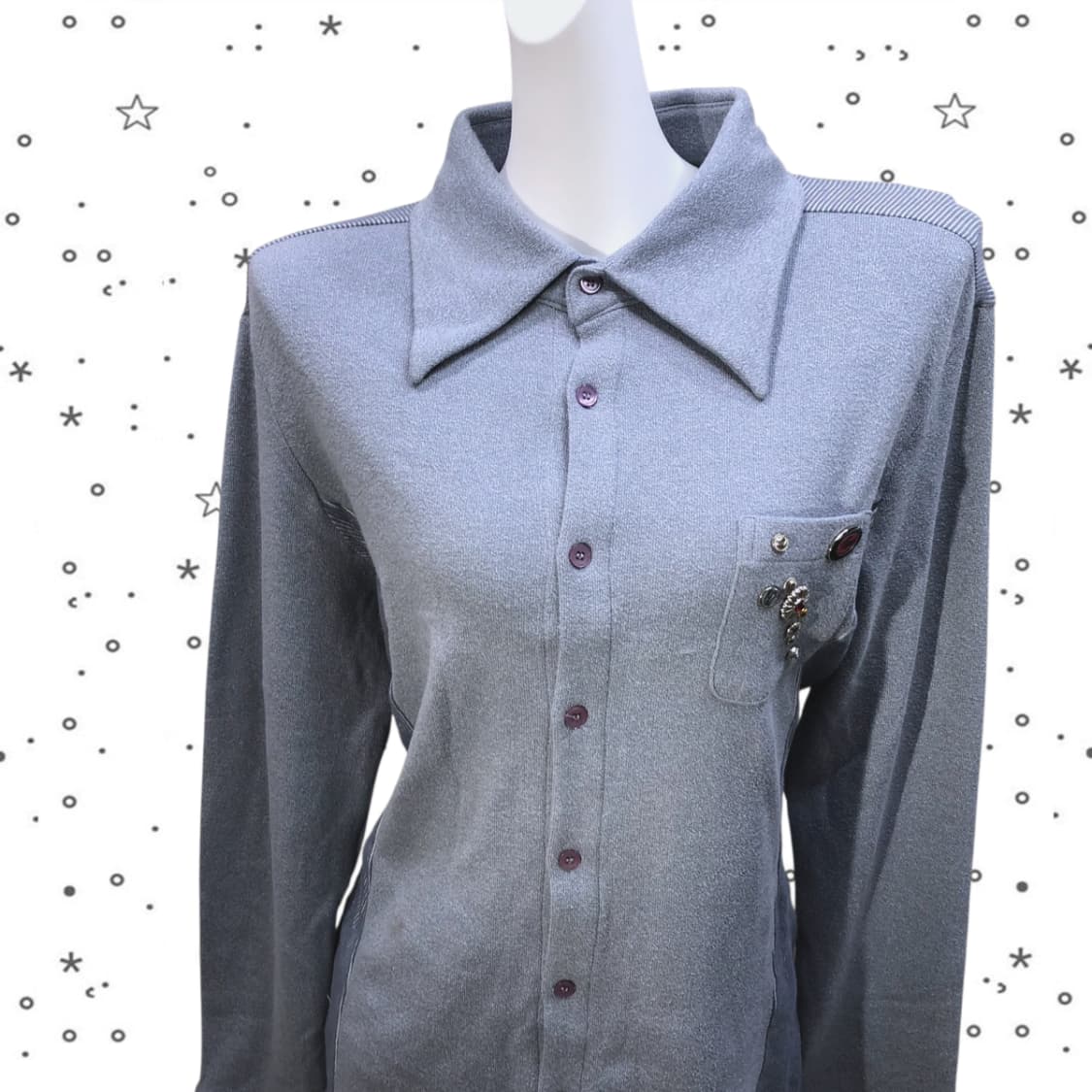 [1] 새제품 다잉브리드 롱 슬리브 니트 셔츠 28 상품이미지2