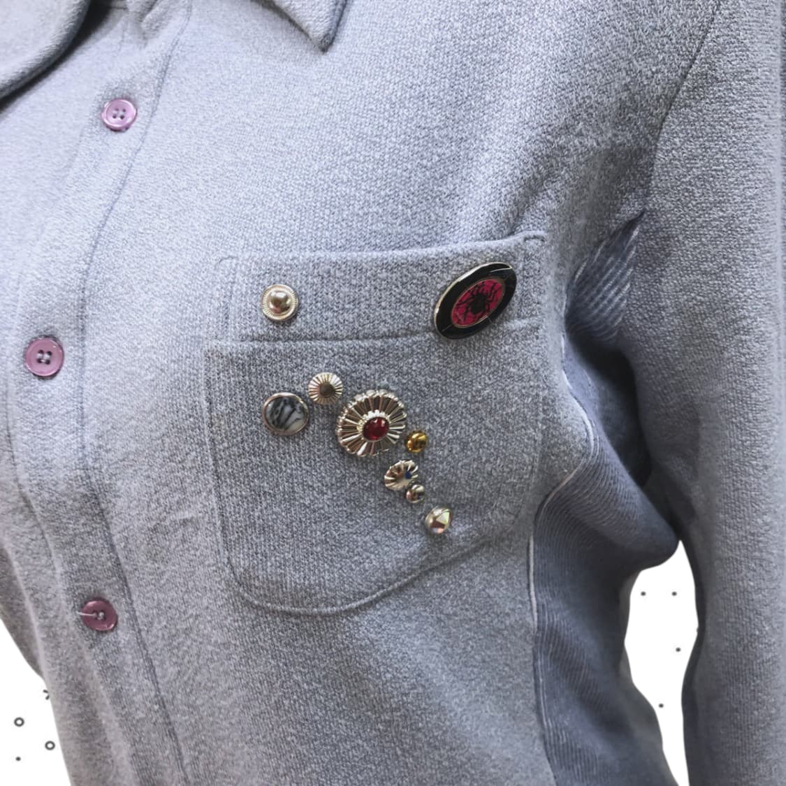 [1] 새제품 다잉브리드 롱 슬리브 니트 셔츠 28 상품이미지8