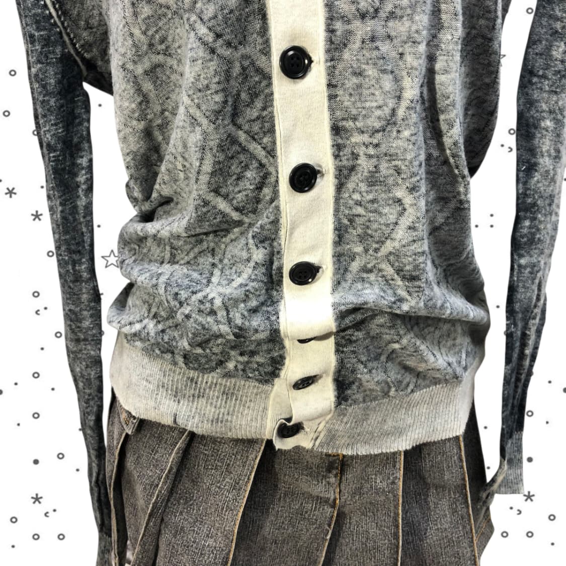 DEISEL 디젤 프린트 롱 슬리브 가디건 32 상품이미지4