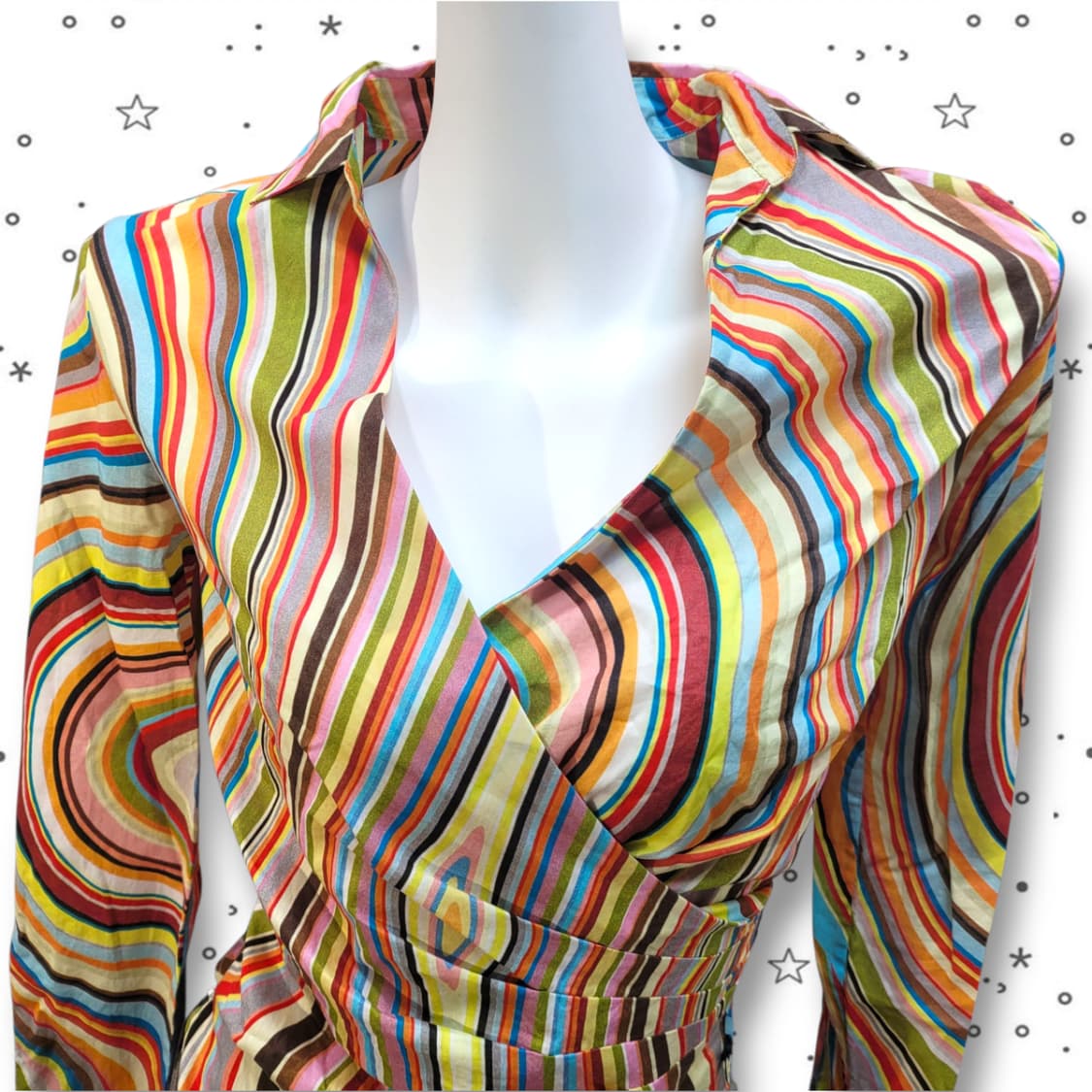 [38] 폴스미스 시그니처 멀티컬러 블라우스 36 상품이미지2