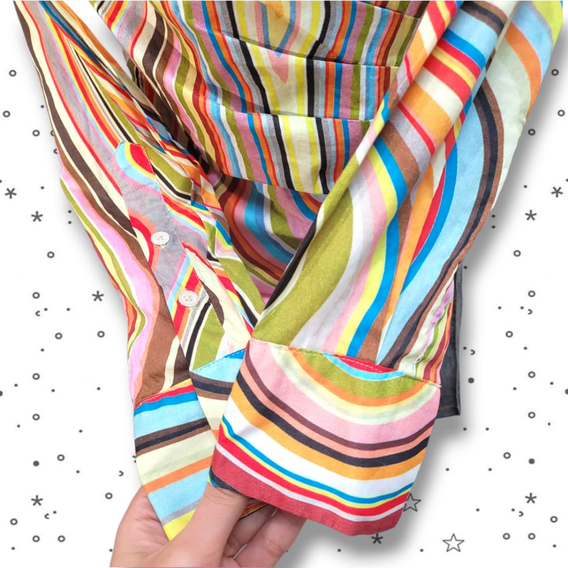 [38] 폴스미스 시그니처 멀티컬러 블라우스 36 상품이미지4