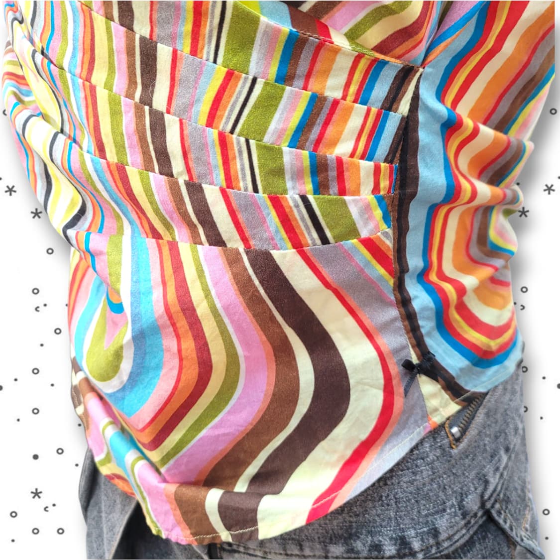 [38] 폴스미스 시그니처 멀티컬러 블라우스 36 상품이미지8