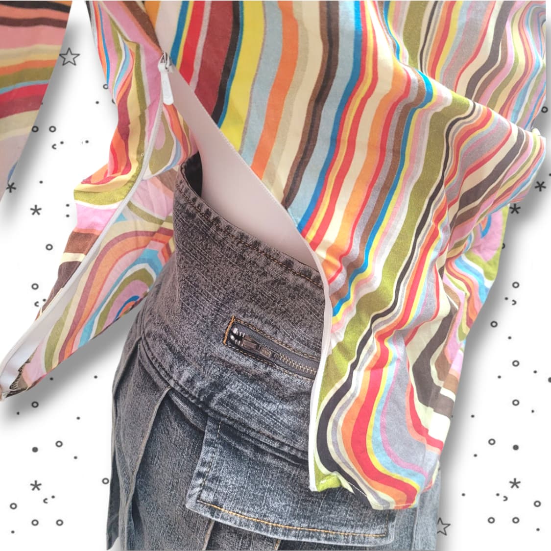 [38] 폴스미스 시그니처 멀티컬러 블라우스 36 상품이미지9