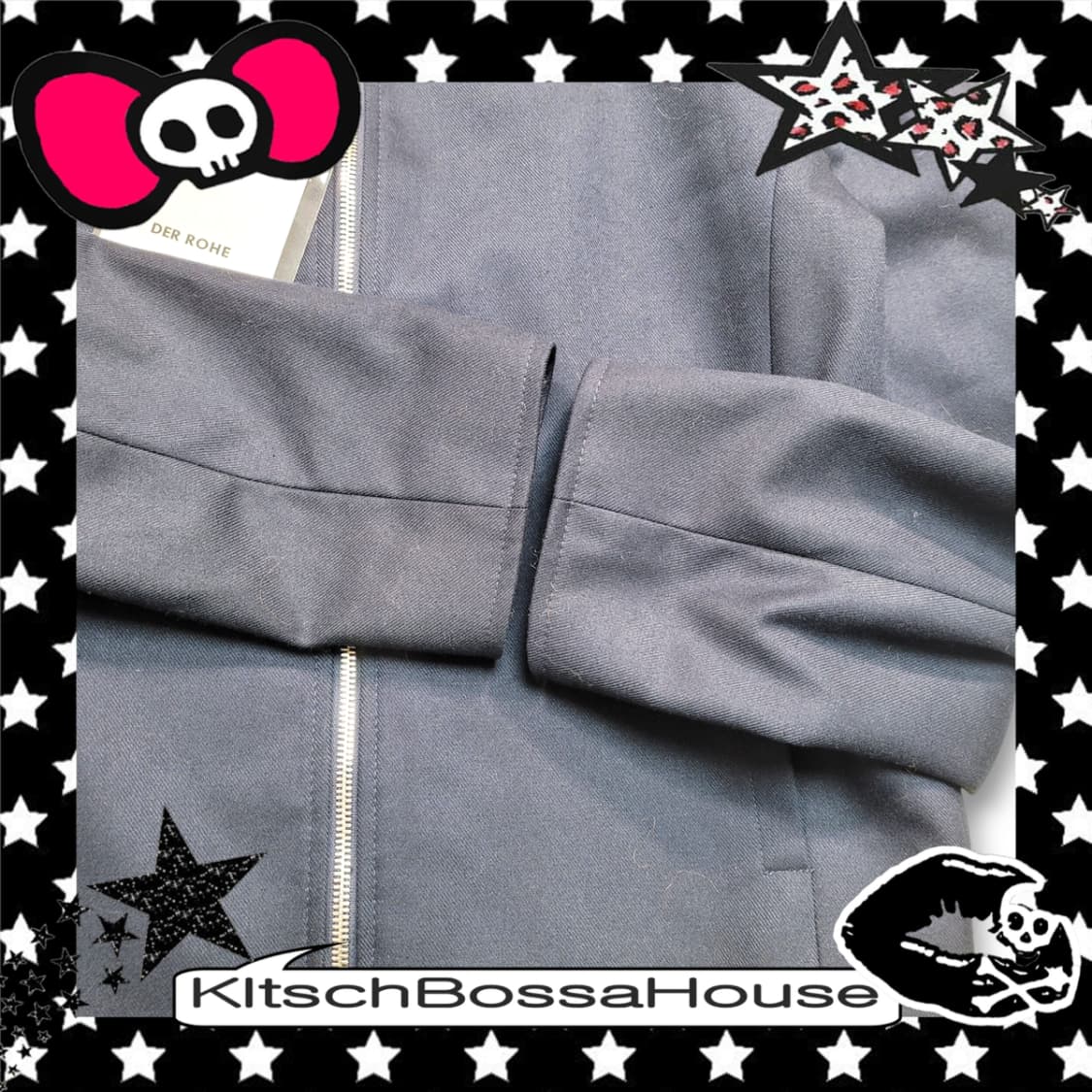 [M] 새제품 DER ROHE 데어로에 크롭 자켓 상품이미지4