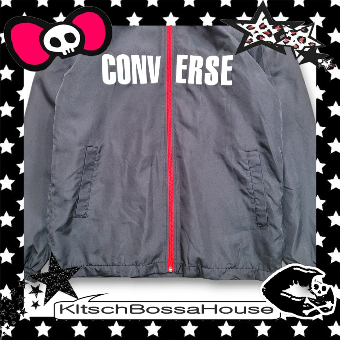 CONVERSE 컨버스 올스타 척 테일러 로고 프린트 후드 자켓 상품이미지3