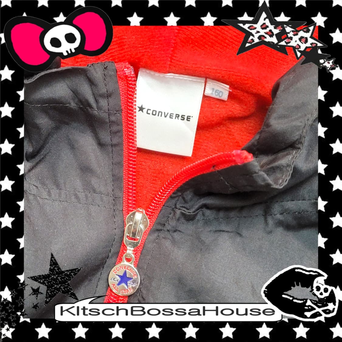 CONVERSE 컨버스 올스타 척 테일러 로고 프린트 후드 자켓 상품이미지8