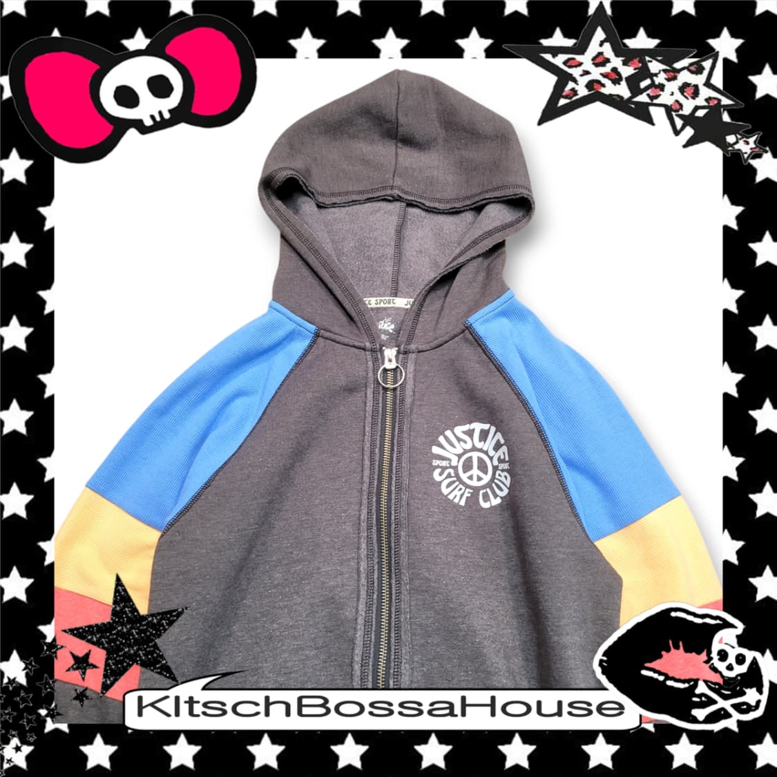 [M] JUSTICE Girls 저스티스 걸 블록 후드집업 상품이미지2