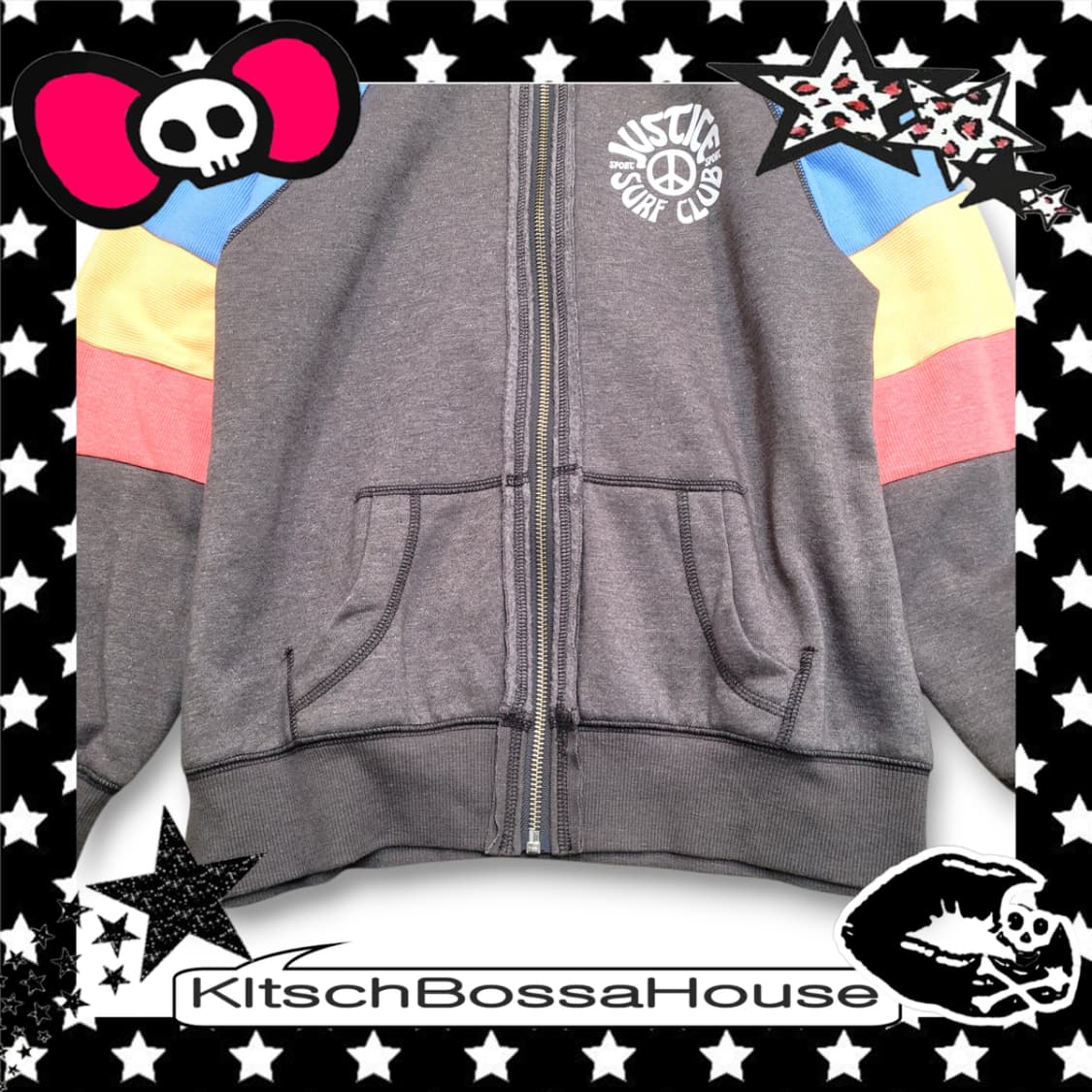 [M] JUSTICE Girls 저스티스 걸 블록 후드집업 상품이미지3