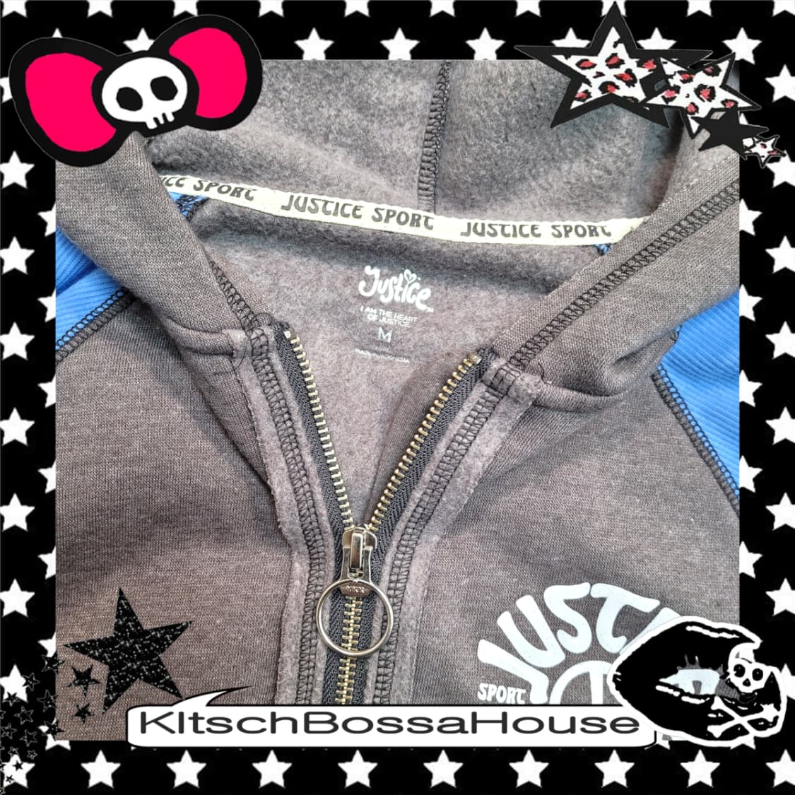 [M] JUSTICE Girls 저스티스 걸 블록 후드집업 상품이미지8