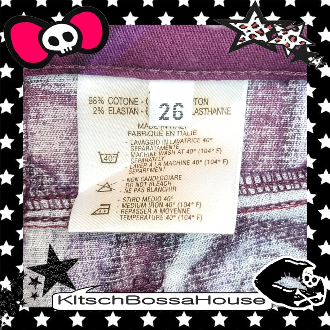 [26] 새제품 VERSACE 베르사체 플레어 패턴 팬츠 상품이미지5