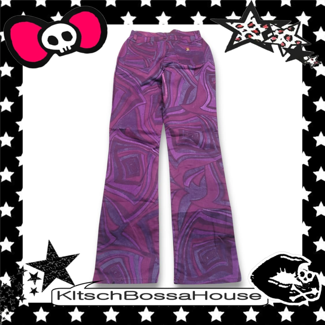 [26] 새제품 VERSACE 베르사체 플레어 패턴 팬츠 상품이미지7