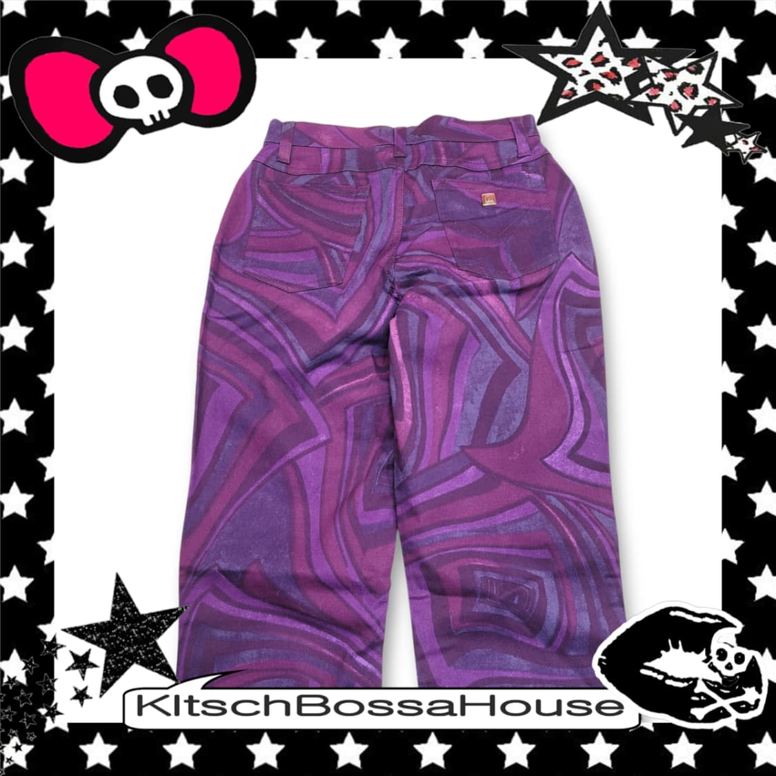 [26] 새제품 VERSACE 베르사체 플레어 패턴 팬츠 상품이미지8