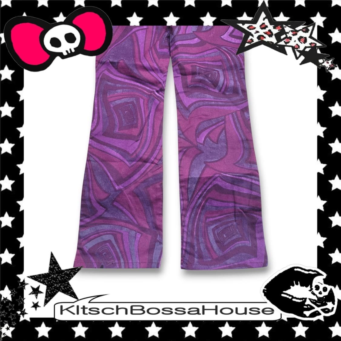 [26] 새제품 VERSACE 베르사체 플레어 패턴 팬츠 상품이미지9