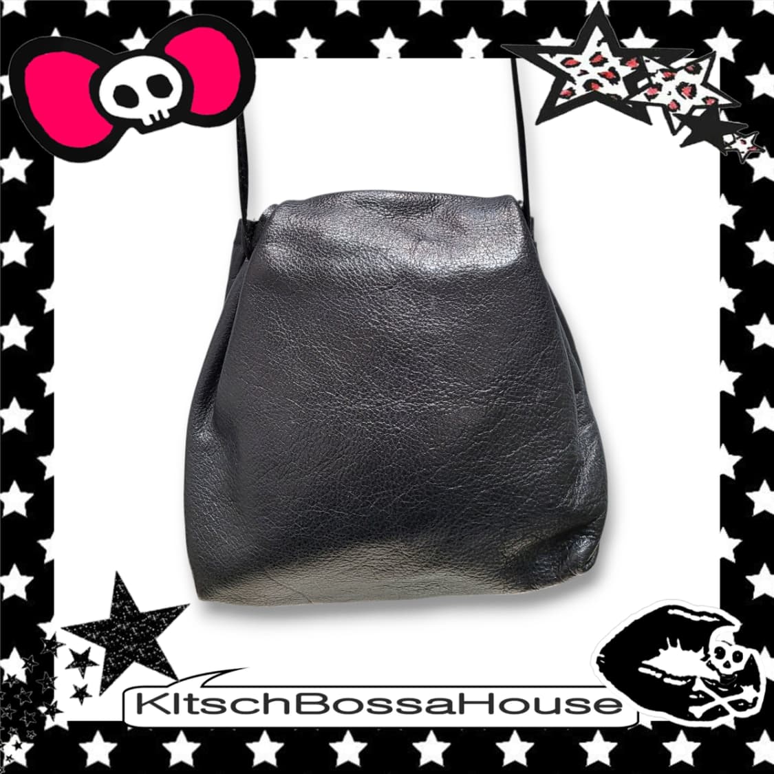 Carlos falchi 나비 크로스백 가죽 가방 상품이미지3