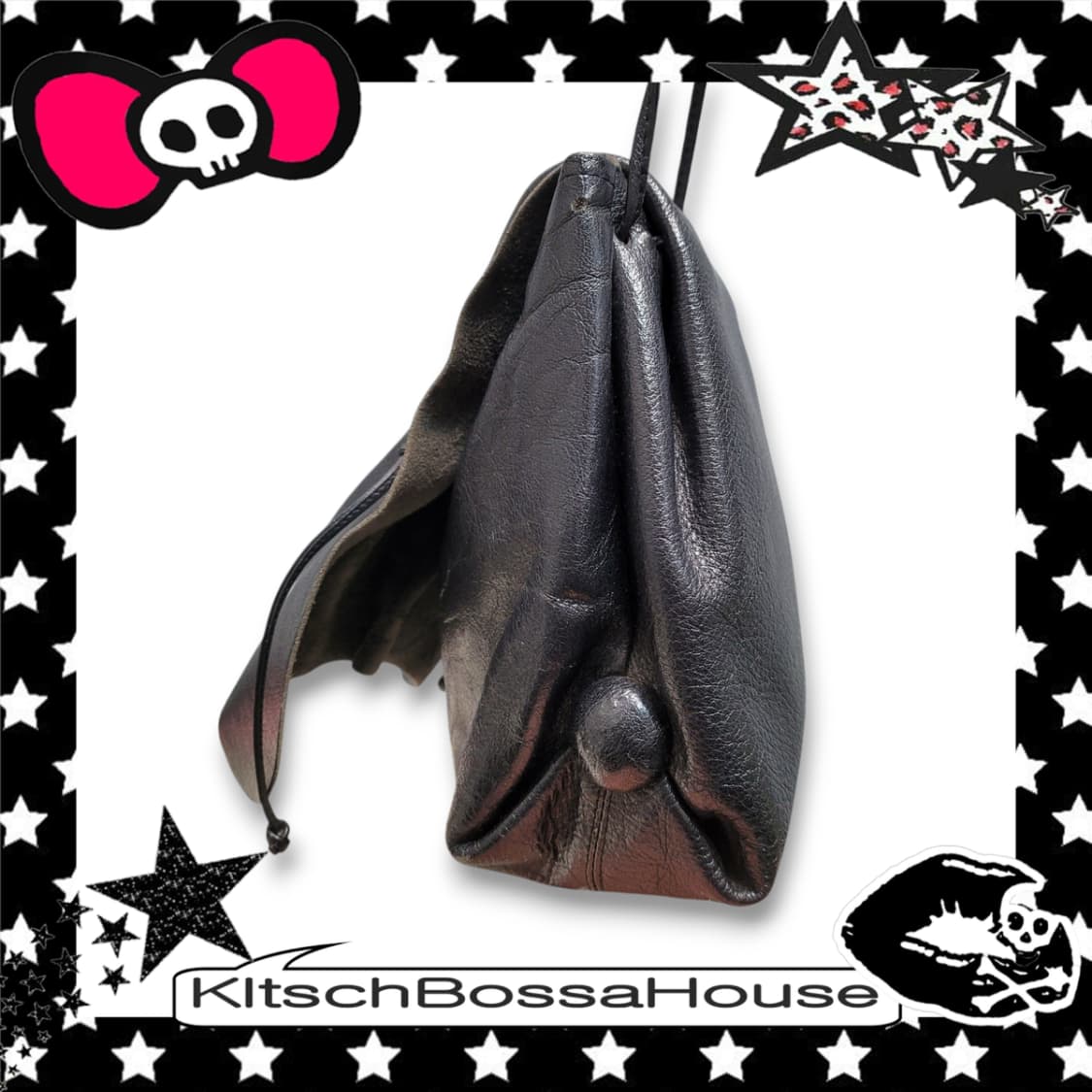 Carlos falchi 나비 크로스백 가죽 가방 상품이미지4