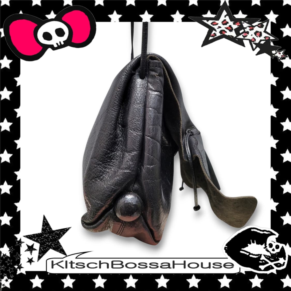 Carlos falchi 나비 크로스백 가죽 가방 상품이미지5