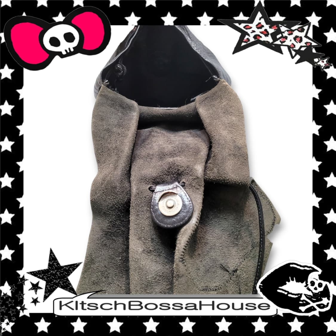 Carlos falchi 나비 크로스백 가죽 가방 상품이미지9