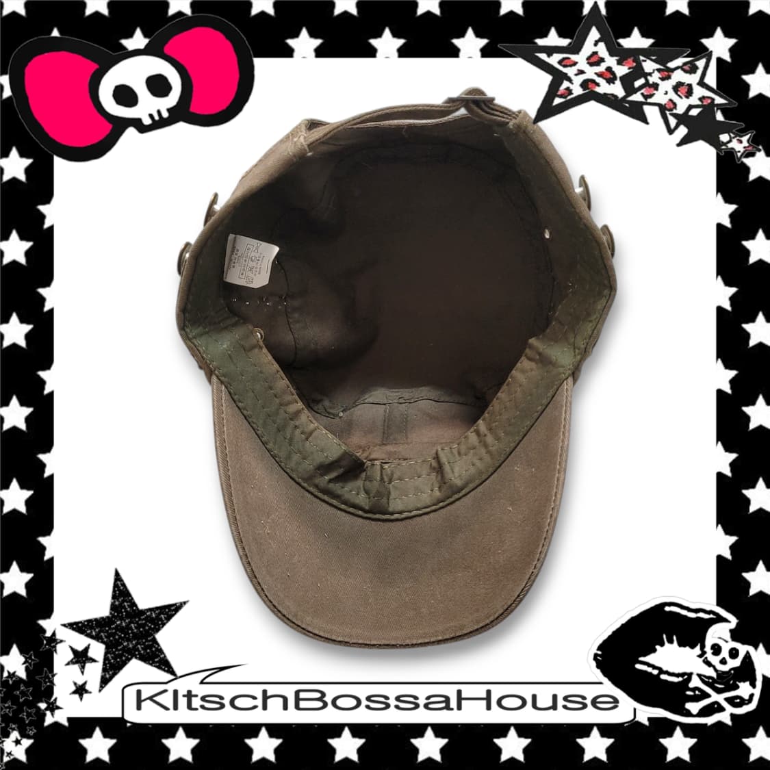 Y2K 그런지 스터드 빈티지 별 캡 모자 상품이미지7