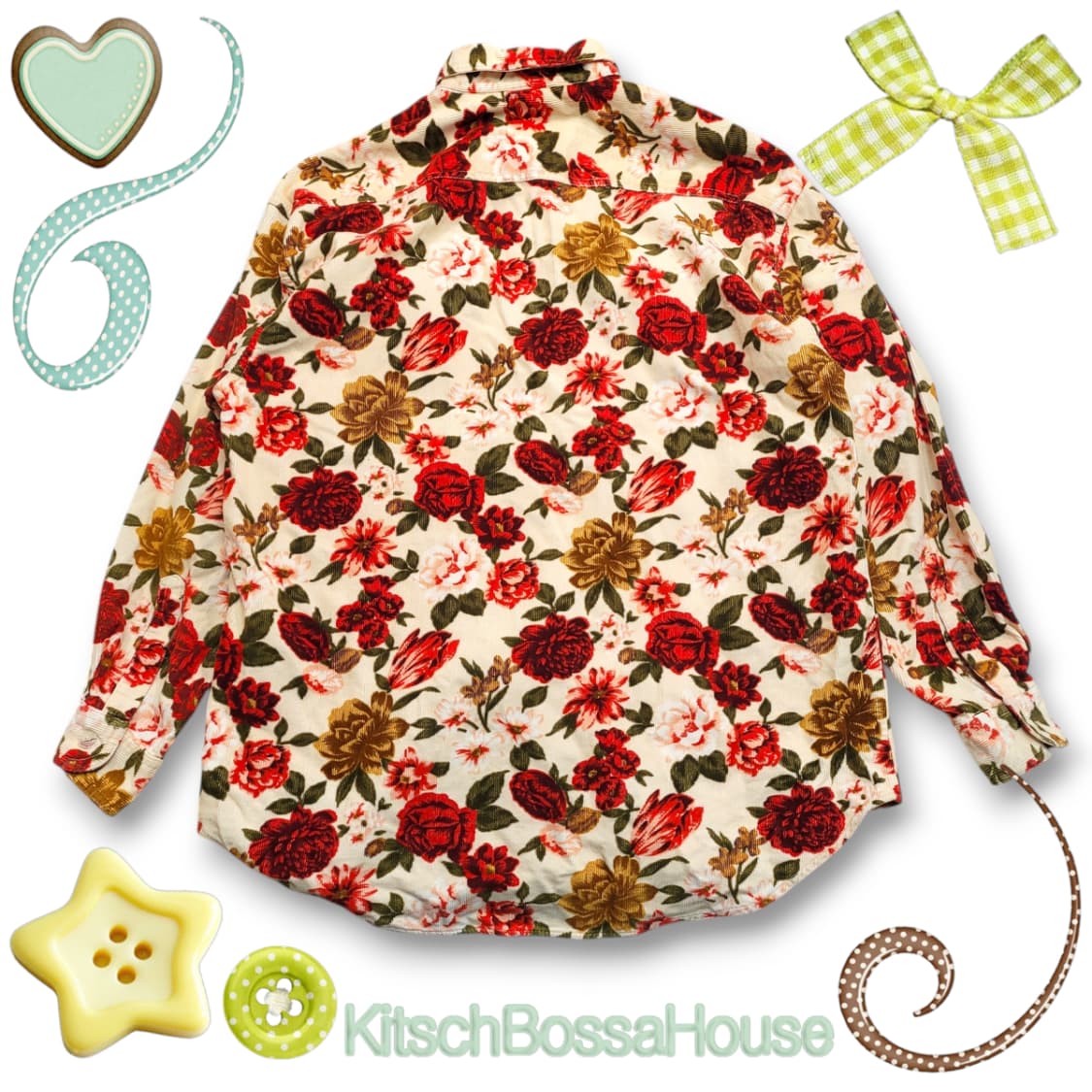 Freefarmhand 플라워 패턴 코듀로이 셔츠 상품이미지6